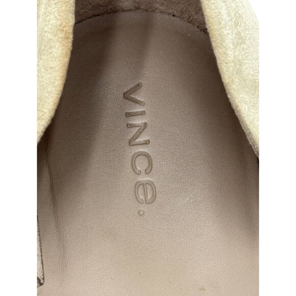 Vince Womens Sz 39 Beige Suede Canvas Crisscross Flat Sandals Summer Comfortable - Picture 13 of 13